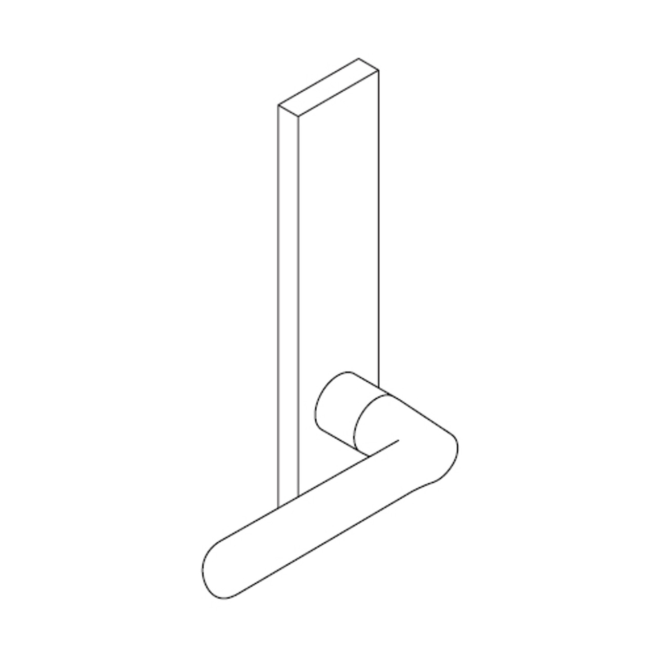 L9040-18N-606 Schlage L Series Privacy Commercial Mortise Lock with 18 Cast Lever Design in Satin Brass