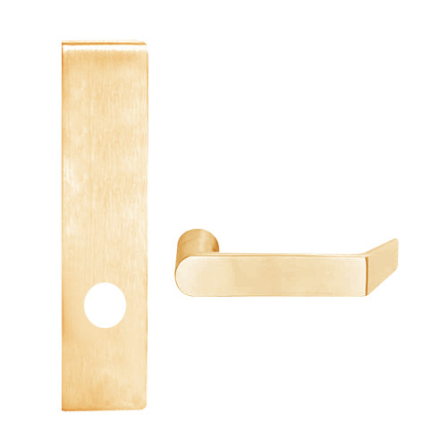 L9040-06L-606 Schlage L Series Privacy Commercial Mortise Lock with 06 Cast Lever Design in Satin Brass