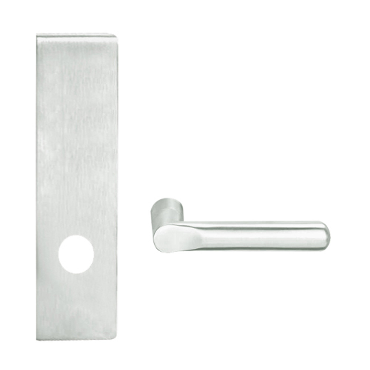 L0170-18N-619 Schlage L Series Single Dummy Trim Commercial Mortise Lock with 18 Cast Lever Design in Satin Nickel