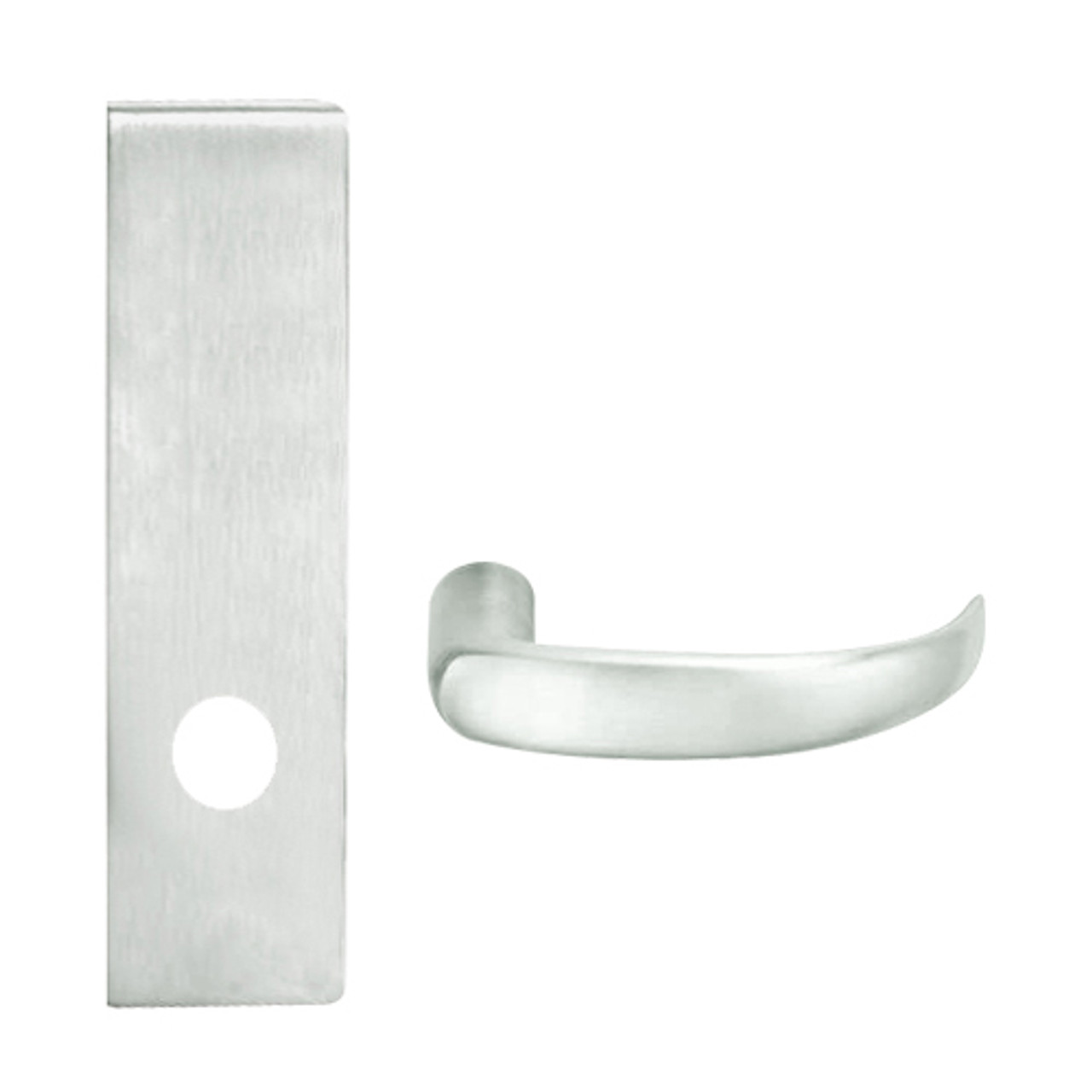 L0170-17N-619 Schlage L Series Single Dummy Trim Commercial Mortise Lock with 17 Cast Lever Design in Satin Nickel