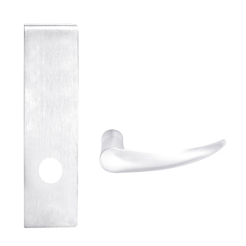 L0172-OME-N-625 Schlage L Series Double Dummy Trim Commercial Mortise Lock with Omega Lever Design in Bright Chrome