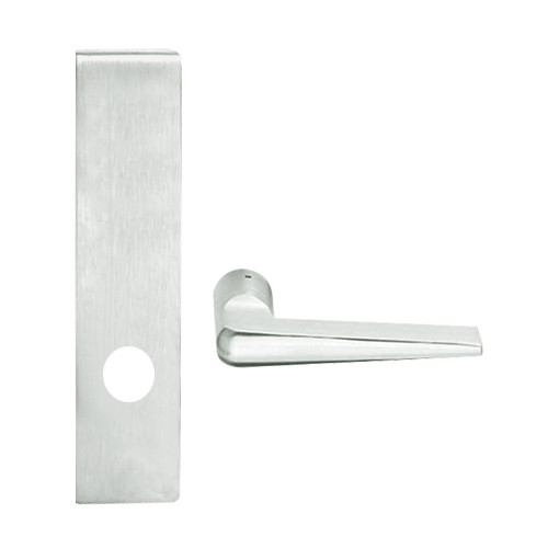 L0172-05L-619 Schlage L Series Double Dummy Trim Commercial Mortise Lock with 05 Cast Lever Design in Satin Nickel