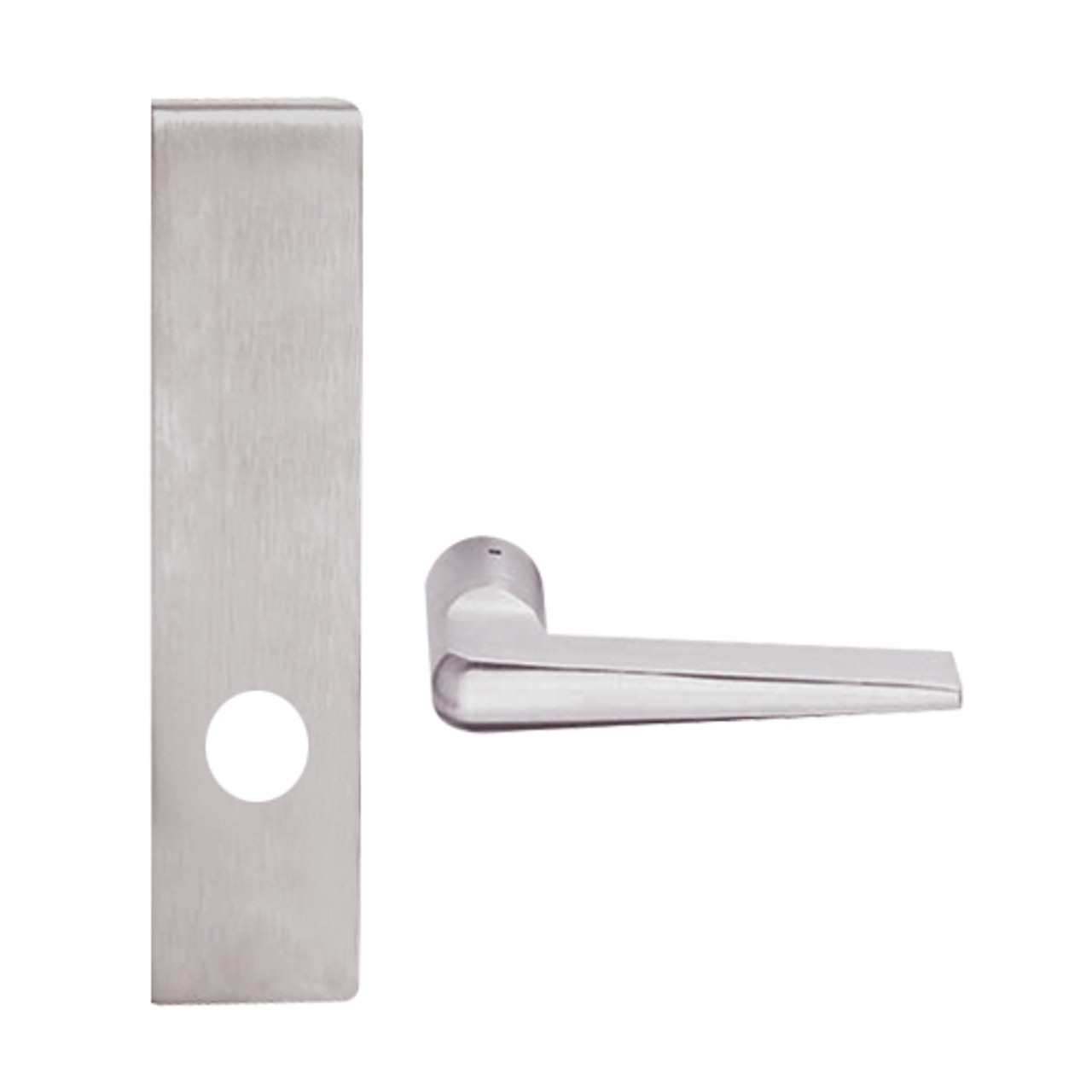L0172-05L-630 Schlage L Series Double Dummy Trim Commercial Mortise Lock with 05 Cast Lever Design in Satin Stainless Steel