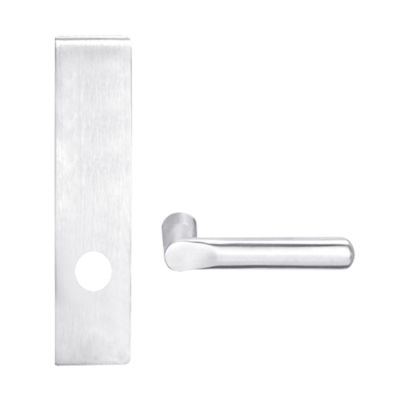 L0172-18L-625 Schlage L Series Double Dummy Trim Commercial Mortise Lock with 18 Cast Lever Design in Bright Chrome