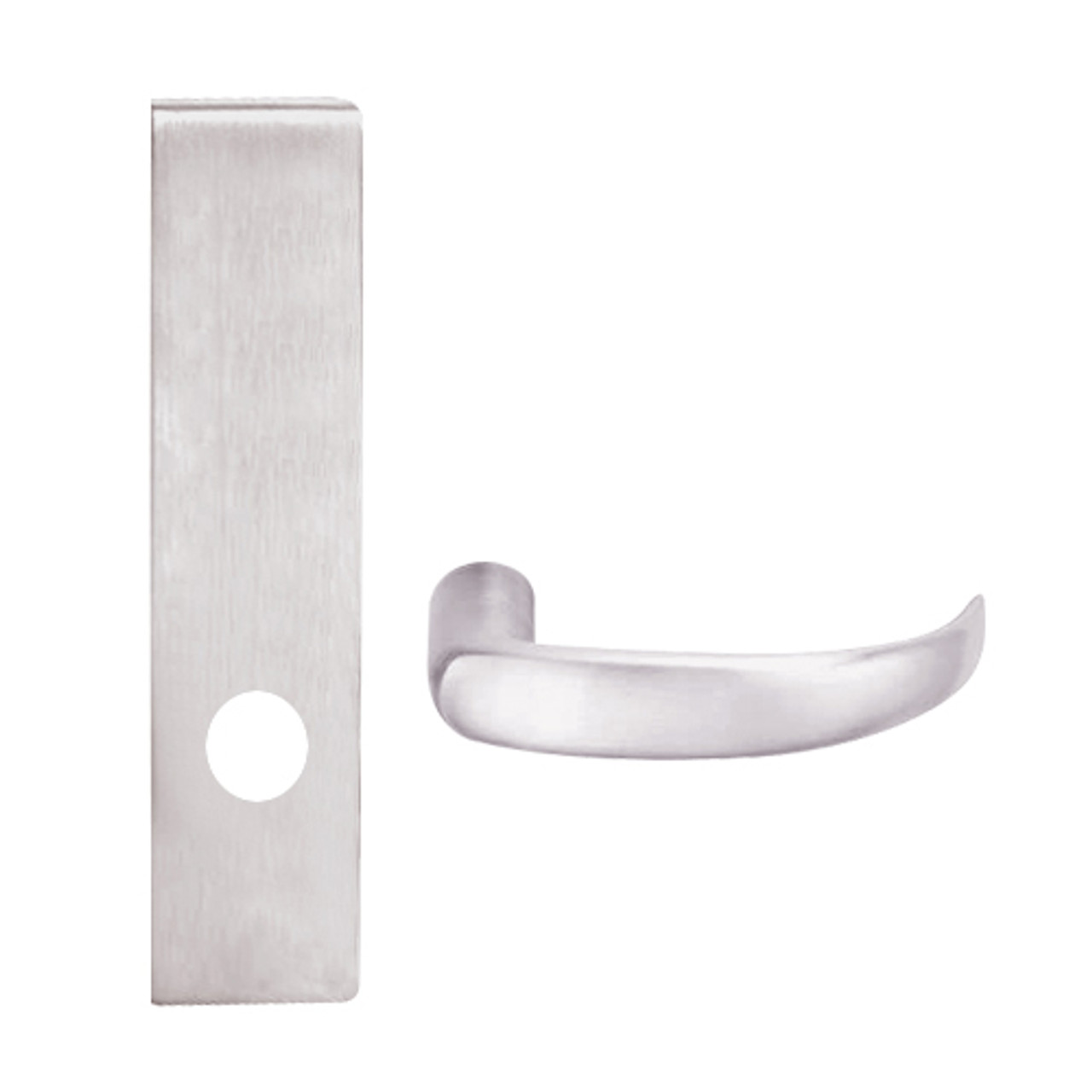 L0172-17L-629 Schlage L Series Double Dummy Trim Commercial Mortise Lock with 17 Cast Lever Design in Bright Stainless Steel