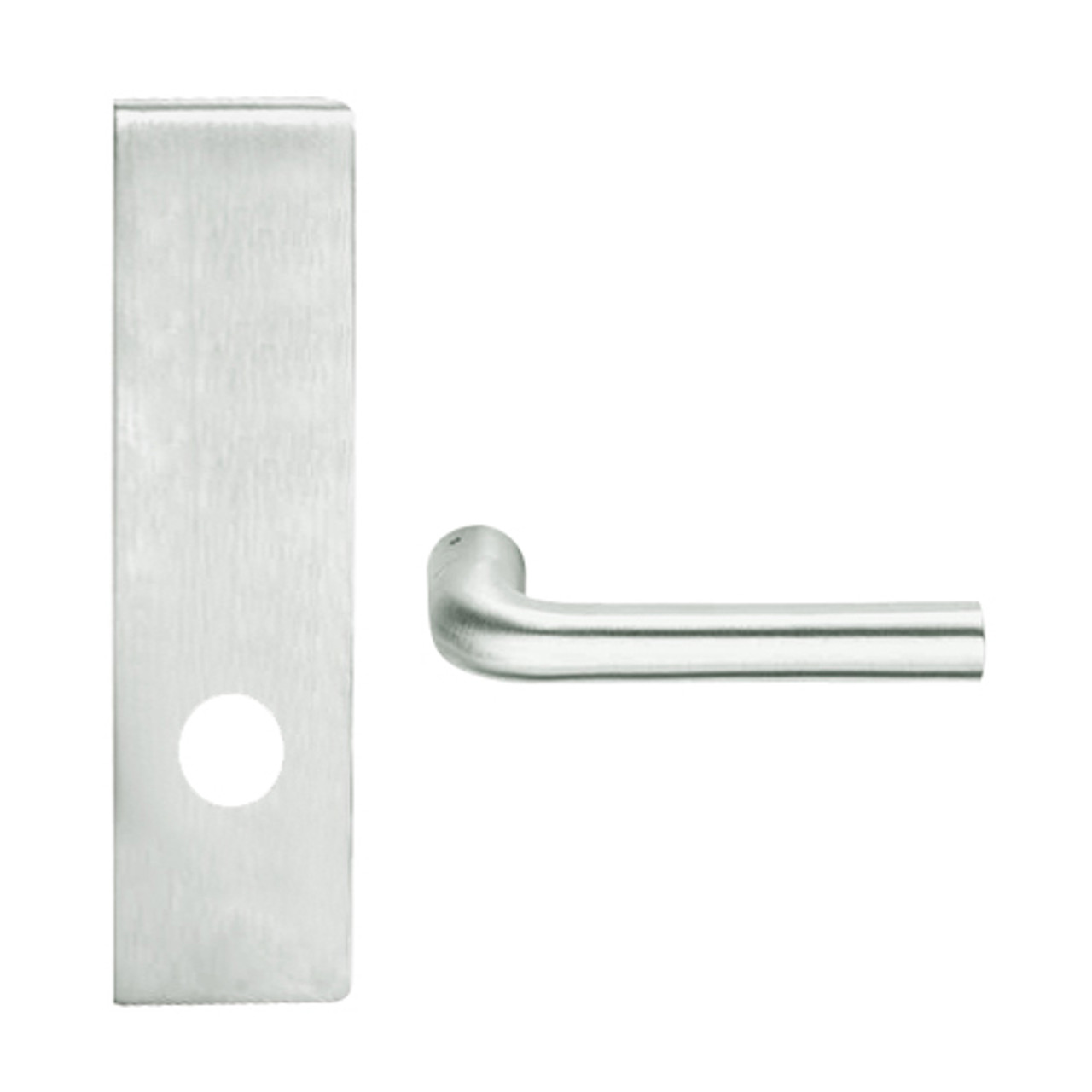 L9440-02N-619 Schlage L Series Privacy with Deadbolt Commercial Mortise Lock with 02 Cast Lever Design in Satin Nickel