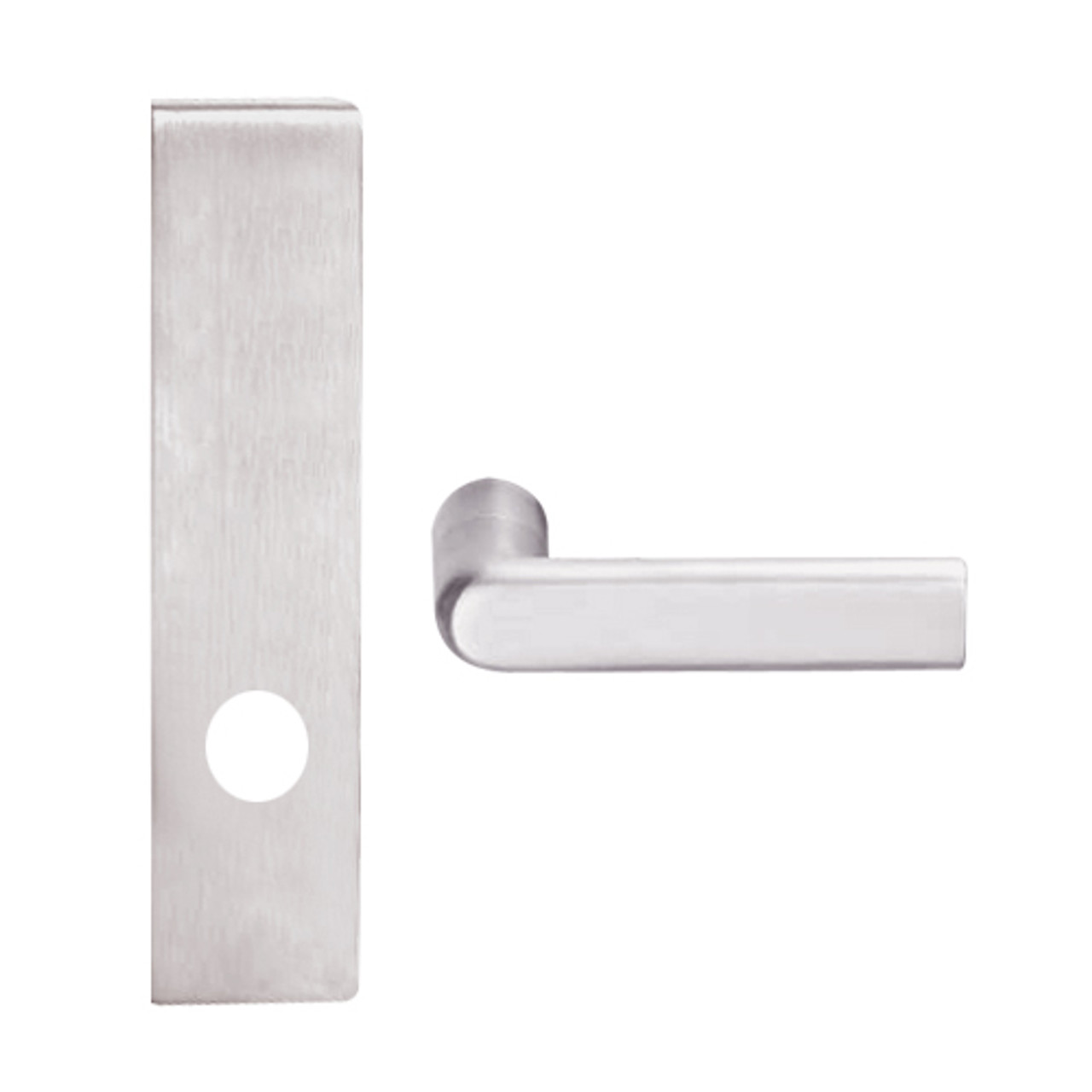 L9440-01L-629 Schlage L Series Privacy with Deadbolt Commercial Mortise Lock with 01 Cast Lever Design in Bright Stainless Steel