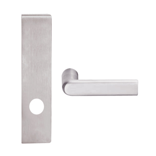 L9440-01L-630 Schlage L Series Privacy with Deadbolt Commercial Mortise Lock with 01 Cast Lever Design in Satin Stainless Steel