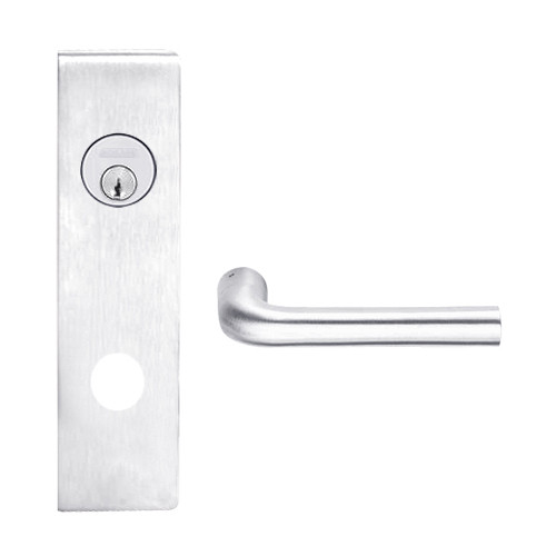L9070P-02N-625 Schlage L Series Classroom Commercial Mortise Lock with 02 Cast Lever Design in Bright Chrome