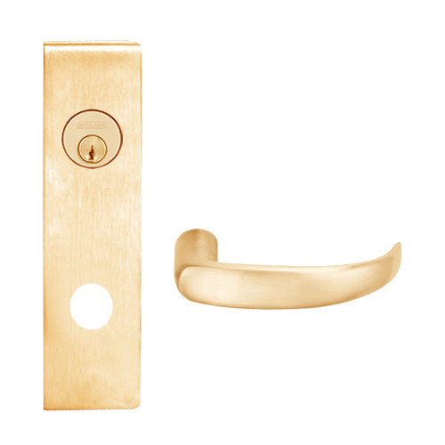 L9070P-17N-612 Schlage L Series Classroom Commercial Mortise Lock with 17 Cast Lever Design in Satin Bronze