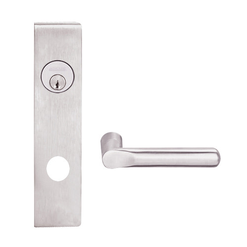 L9080P-18L-629 Schlage L Series Storeroom Commercial Mortise Lock with 18 Cast Lever Design in Bright Stainless Steel