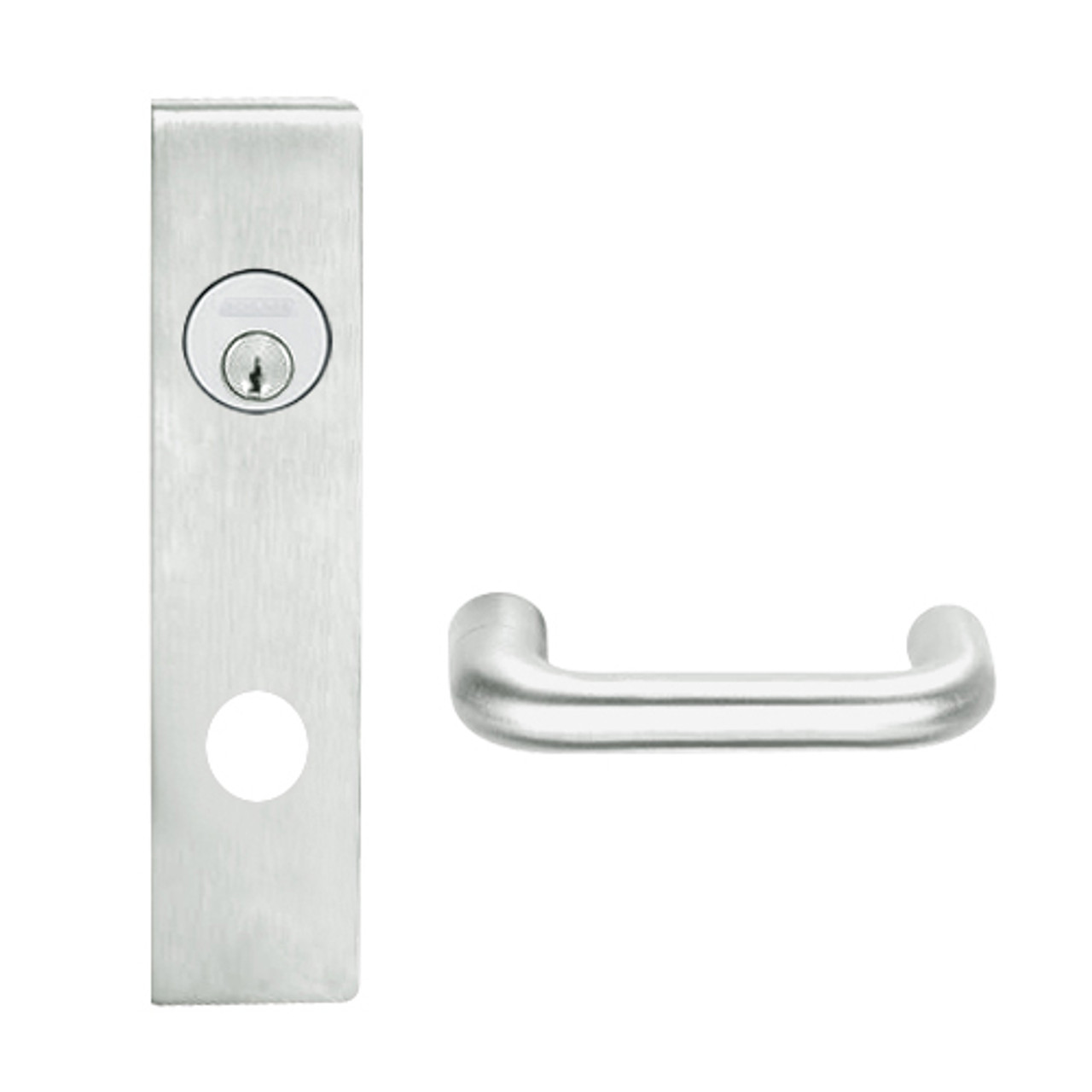 L9456P-03L-619 Schlage L Series Corridor with Deadbolt Commercial Mortise Lock with 03 Cast Lever Design in Satin Nickel L9456P-03L-619 Schlage L Series Corridor with Deadbolt Commercial Mortise Lock with 03 Cast Lever Design in Satin Nickel