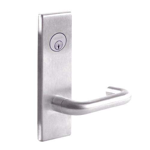 L9480P-03N-629 Schlage L Series Storeroom with Deadbolt Commercial Mortise Lock with 03 Cast Lever Design in Bright Stainless Steel