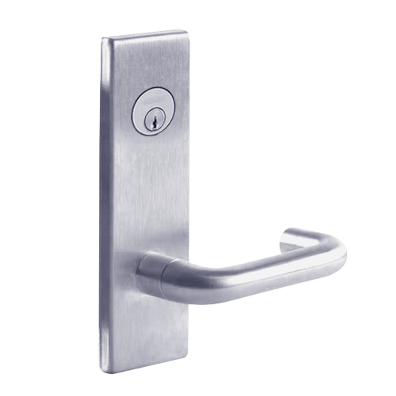L9070L-03N-626 Schlage L Series Less Cylinder Classroom Commercial Mortise Lock with 03 Cast Lever Design in Satin Chrome