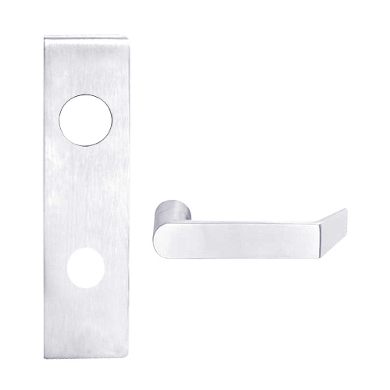 L9050BD-06N-625 Schlage L Series Entrance Commercial Mortise Lock with 06 Cast Lever Design Prepped for SFIC in Bright Chrome