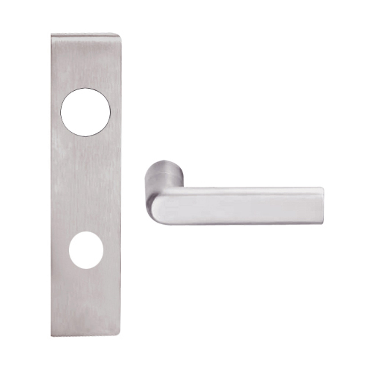 L9050BD-01L-630 Schlage L Series Entrance Commercial Mortise Lock with 01 Cast Lever Design Prepped for SFIC in Satin Stainless Steel