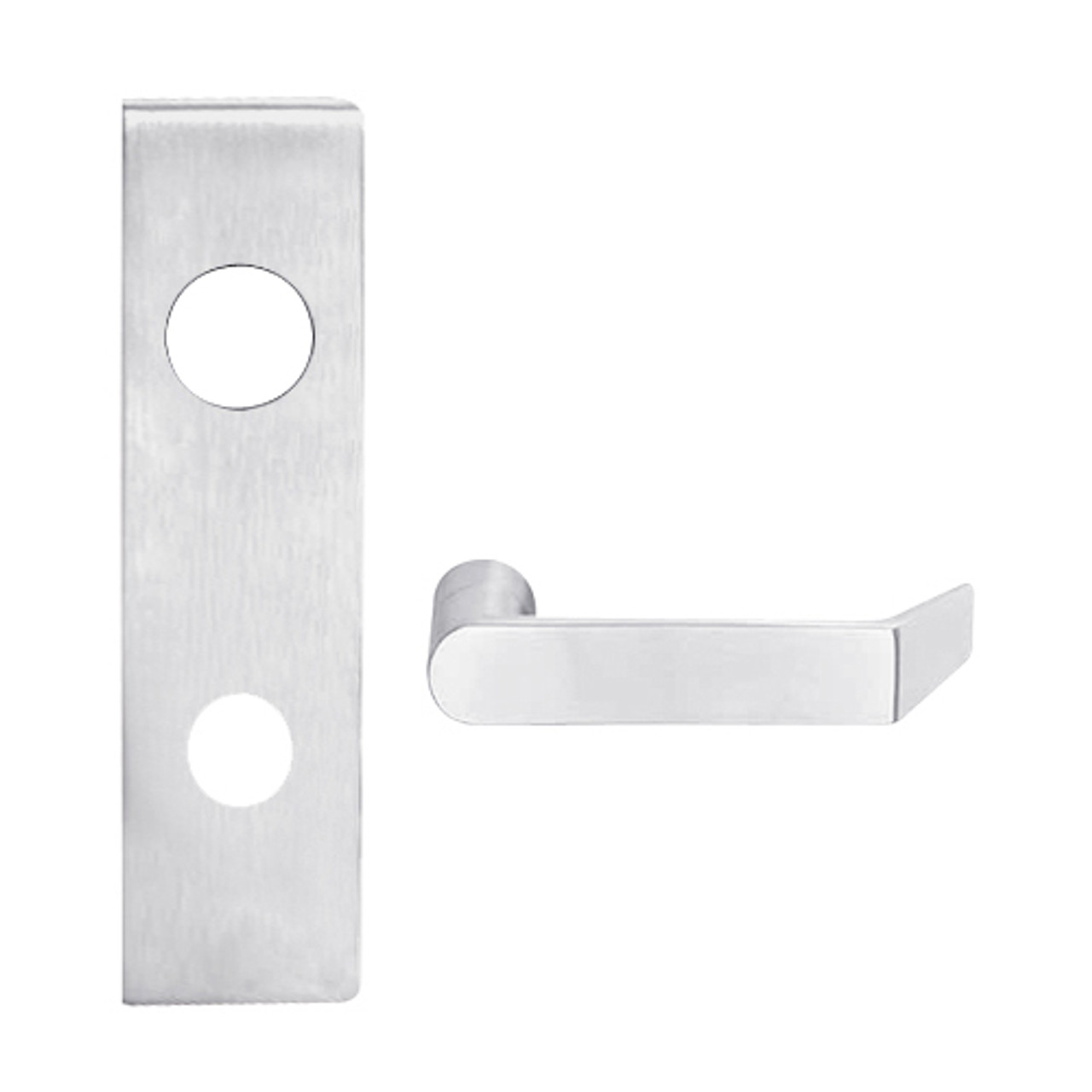 L9080BD-06N-626 Schlage L Series Storeroom Commercial Mortise Lock with 06 Cast Lever Design Prepped for SFIC in Satin Chrome