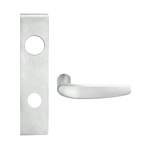 L9080BD-07L-619 Schlage L Series Storeroom Commercial Mortise Lock with 07 Cast Lever Design Prepped for SFIC in Satin Nickel