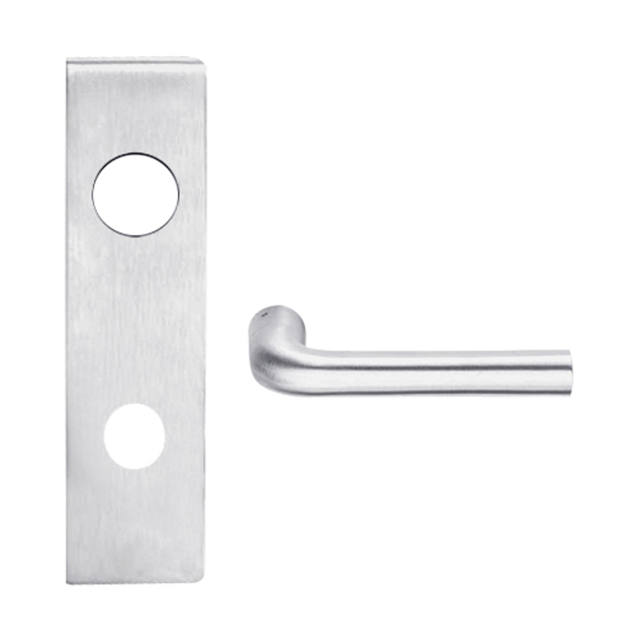 L9050J-02N-626 Schlage L Series Entrance Commercial Mortise Lock with 02 Cast Lever Design Prepped for FSIC in Satin Chrome