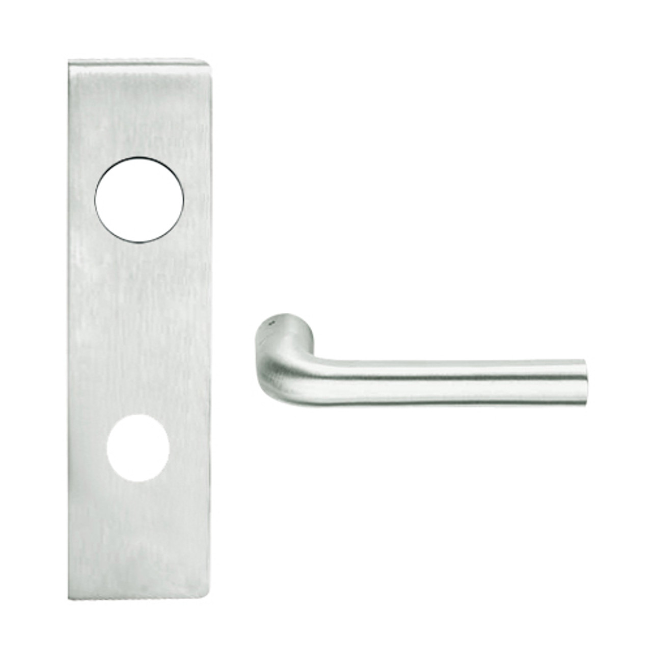 L9050J-02N-619 Schlage L Series Entrance Commercial Mortise Lock with 02 Cast Lever Design Prepped for FSIC in Satin Nickel