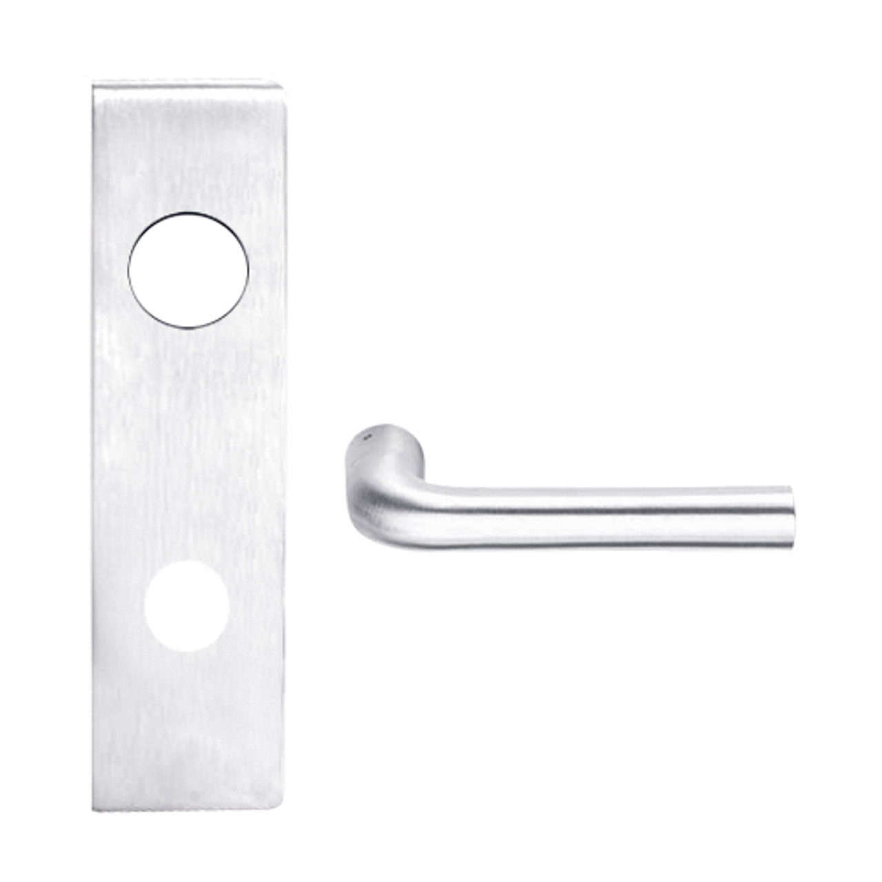 L9050J-02N-625 Schlage L Series Entrance Commercial Mortise Lock with 02 Cast Lever Design Prepped for FSIC in Bright Chrome