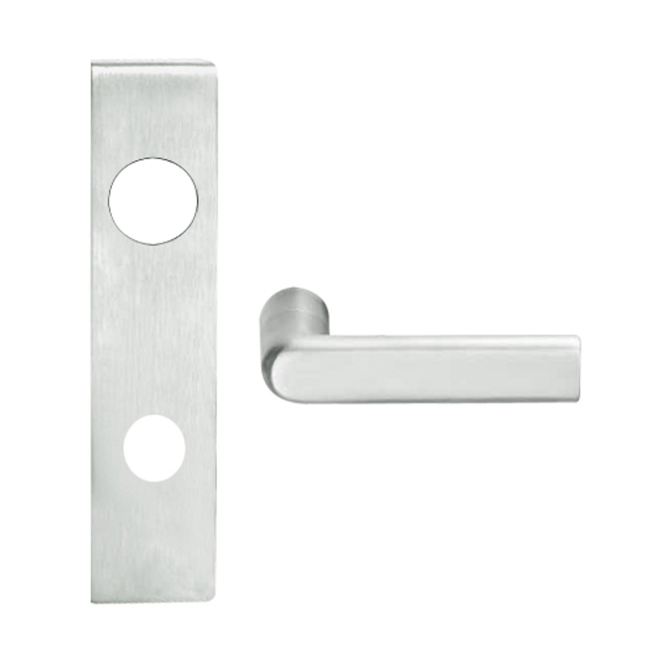 L9050J-01L-619 Schlage L Series Entrance Commercial Mortise Lock with 01 Cast Lever Design Prepped for FSIC in Satin Nickel