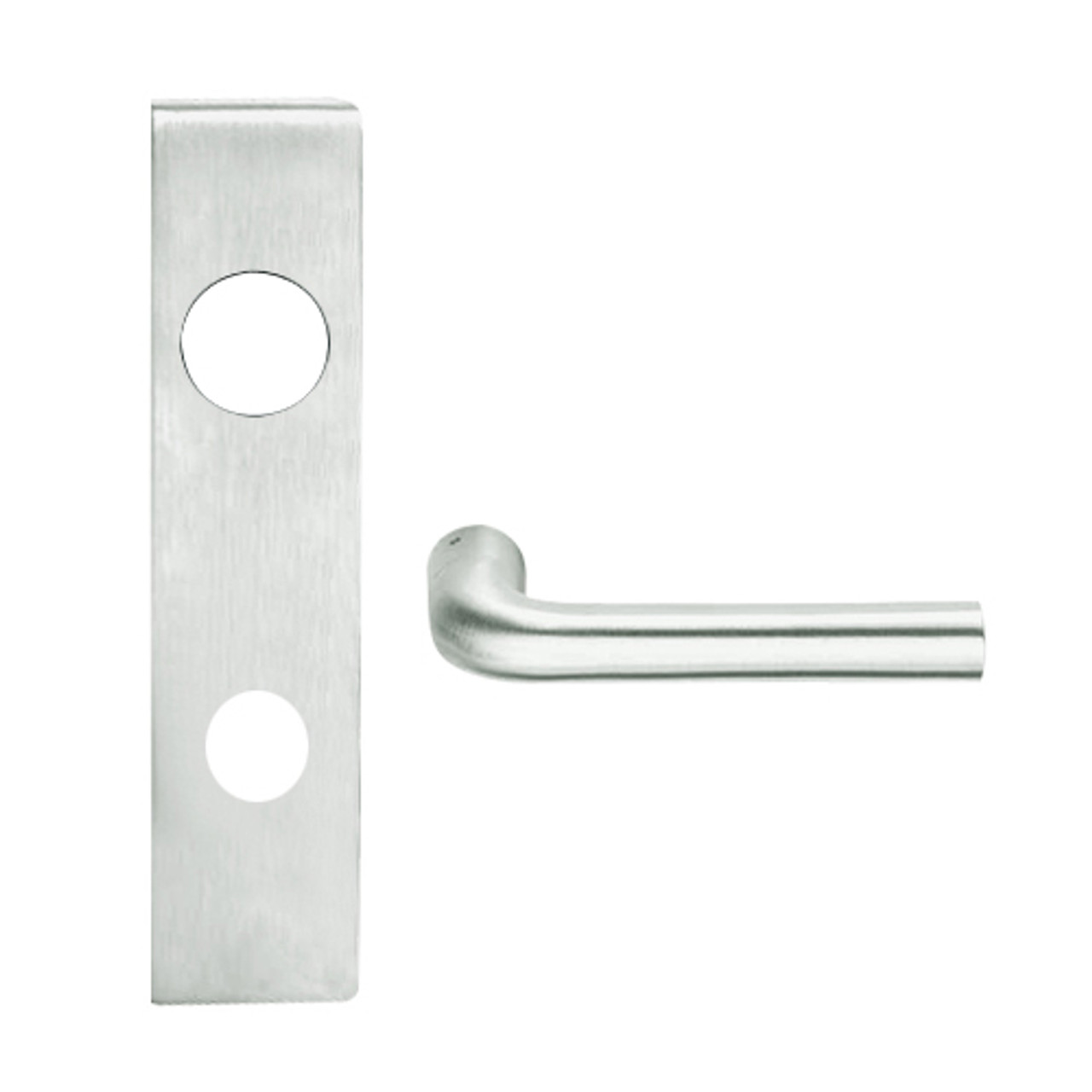 L9050J-02L-619 Schlage L Series Entrance Commercial Mortise Lock with 02 Cast Lever Design Prepped for FSIC in Satin Nickel