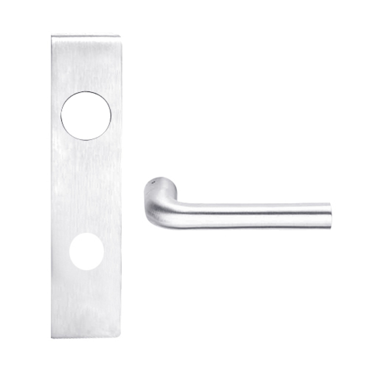 L9050J-02L-625 Schlage L Series Entrance Commercial Mortise Lock with 02 Cast Lever Design Prepped for FSIC in Bright Chrome