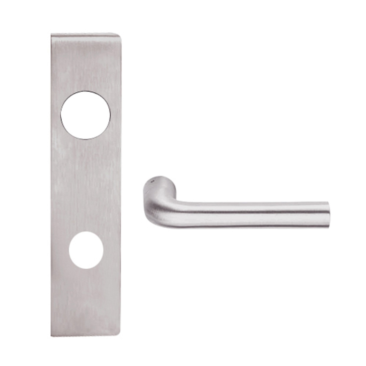 L9050J-02L-630 Schlage L Series Entrance Commercial Mortise Lock with 02 Cast Lever Design Prepped for FSIC in Satin Stainless Steel