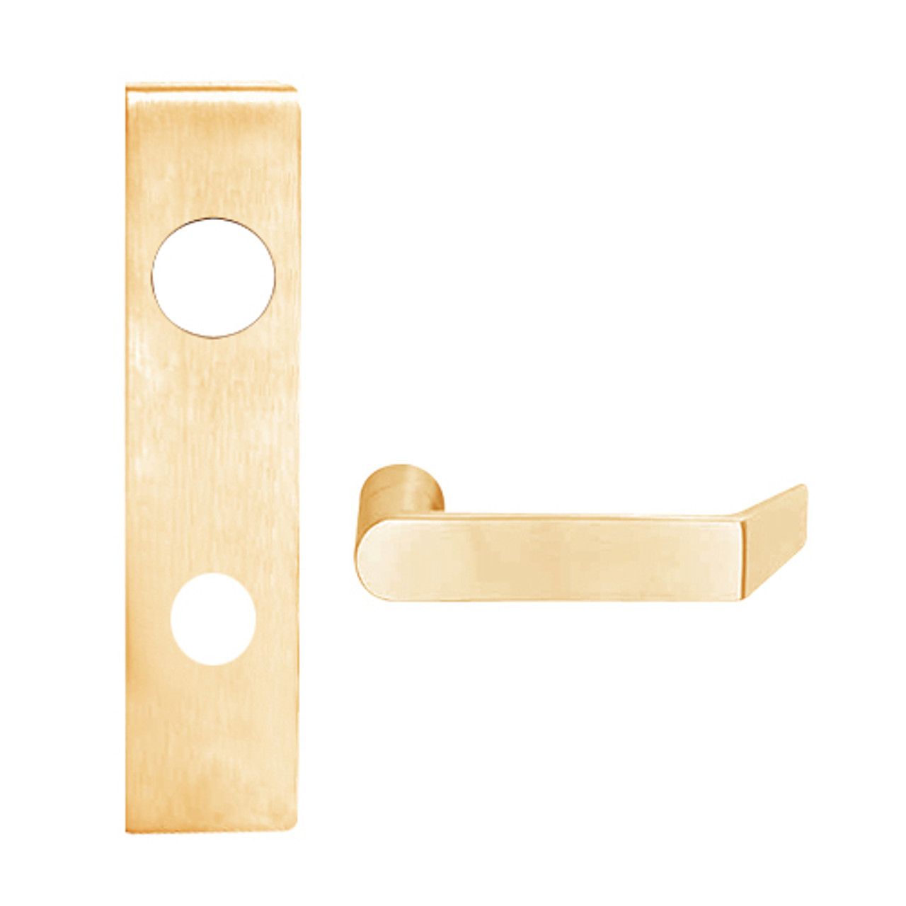 L9050J-06L-612 Schlage L Series Entrance Commercial Mortise Lock with 06 Cast Lever Design Prepped for FSIC in Satin Bronze