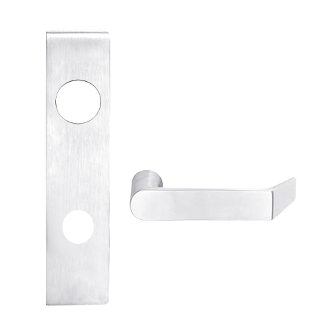 L9050J-06L-625 Schlage L Series Entrance Commercial Mortise Lock with 06 Cast Lever Design Prepped for FSIC in Bright Chrome