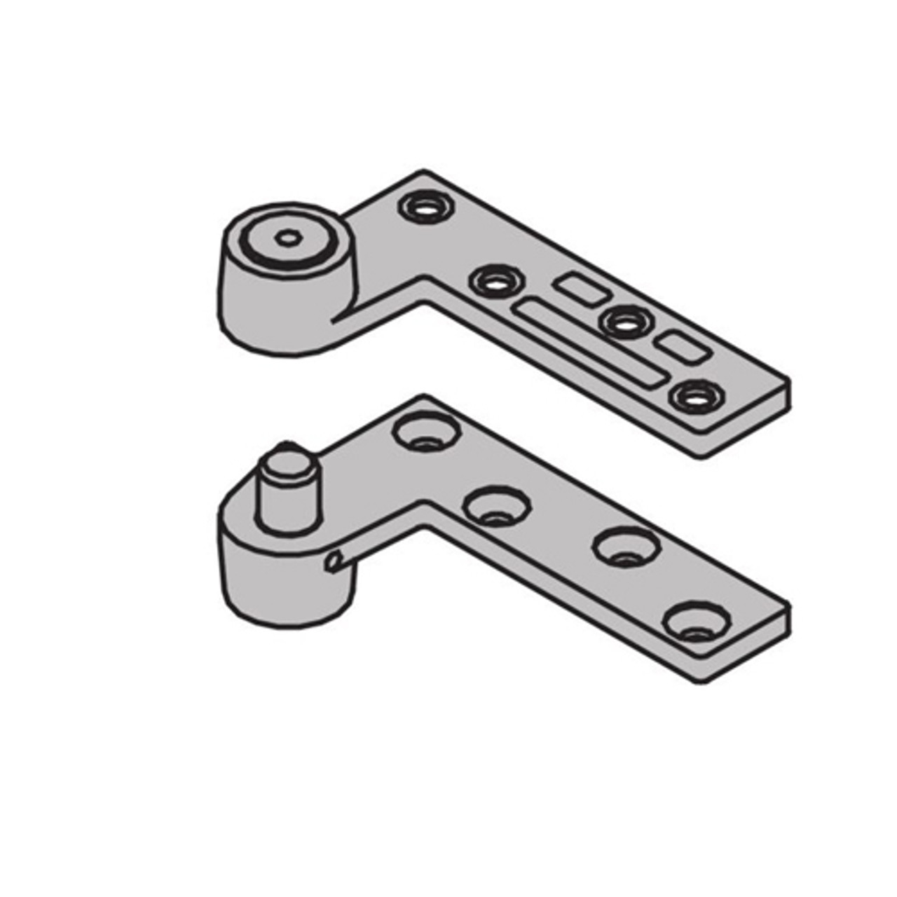 7226-TOP-US4-LH IVES 7226 3/4" Offset Top Pivot in Satin Brass