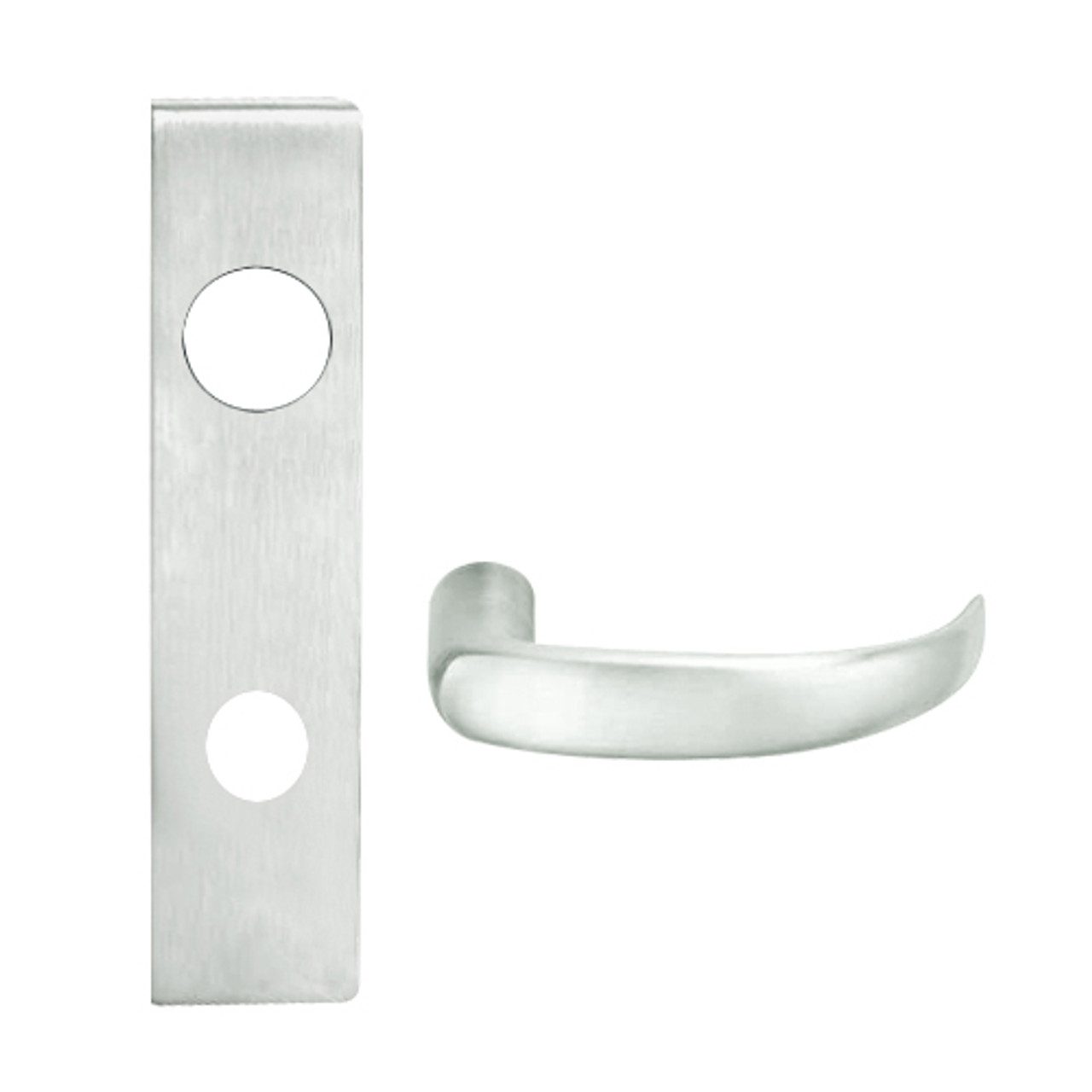 L9050J-17L-619 Schlage L Series Entrance Commercial Mortise Lock with 17 Cast Lever Design Prepped for FSIC in Satin Nickel