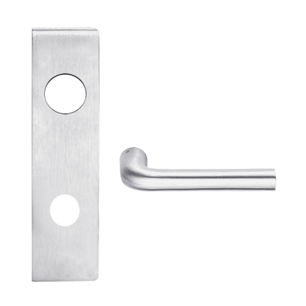 L9070J-02N-626 Schlage L Series Classroom Commercial Mortise Lock with 02 Cast Lever Design Prepped for FSIC in Satin Chrome