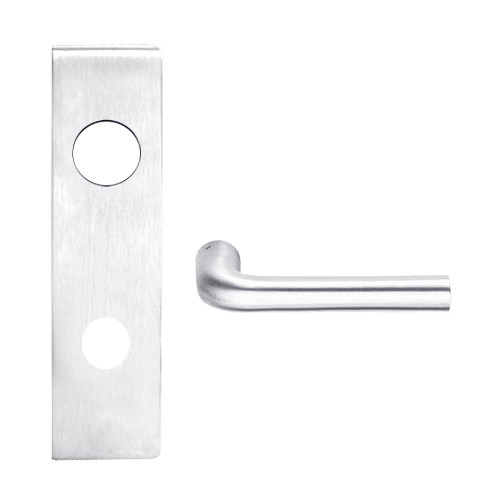 L9070J-02N-625 Schlage L Series Classroom Commercial Mortise Lock with 02 Cast Lever Design Prepped for FSIC in Bright Chrome