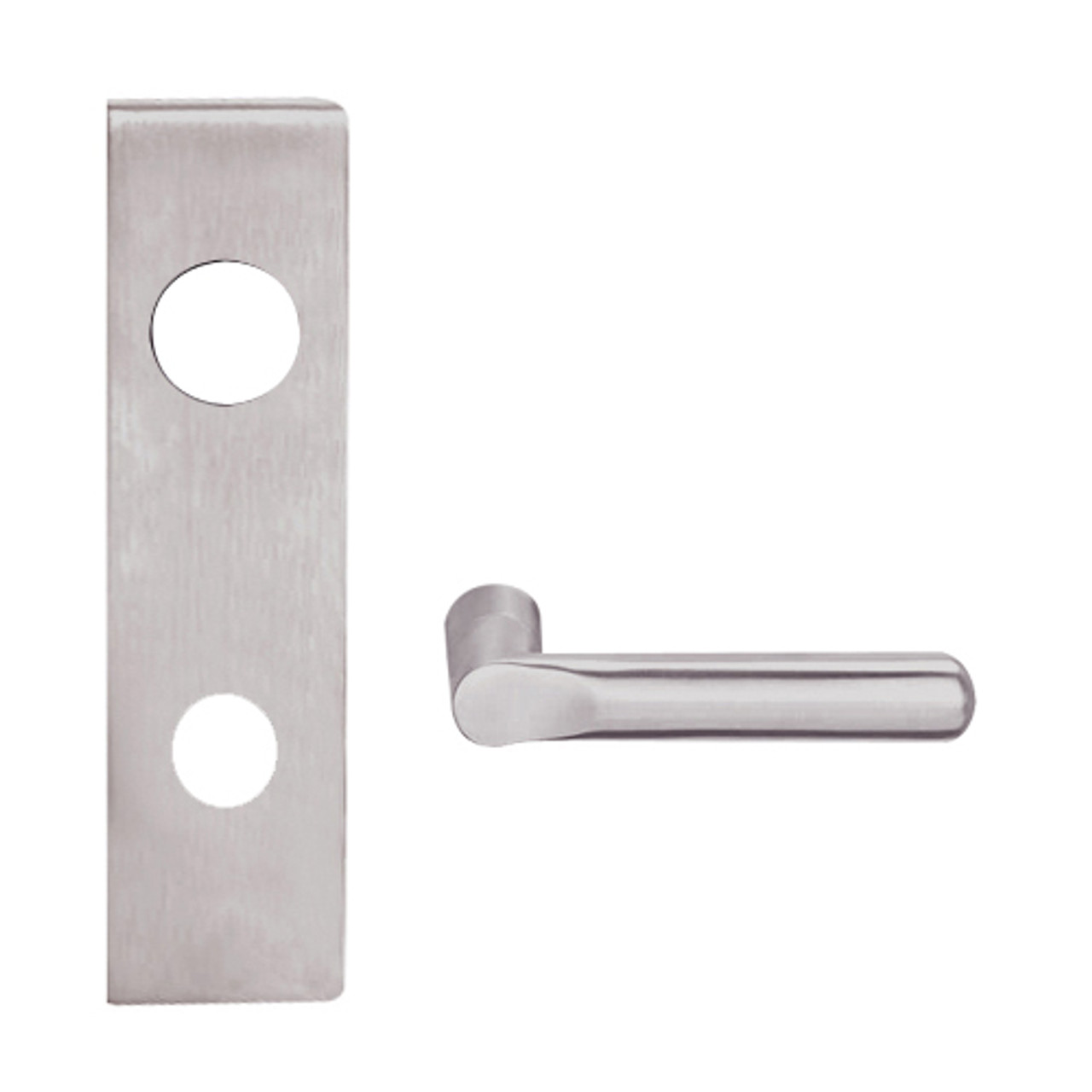 L9070J-18N-630 Schlage L Series Classroom Commercial Mortise Lock with 18 Cast Lever Design Prepped for FSIC in Satin Stainless Steel