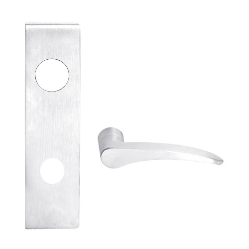 L9070J-12N-625-LH Schlage L Series Classroom Commercial Mortise Lock with 12 Cast Lever Design Prepped for FSIC in Bright Chrome