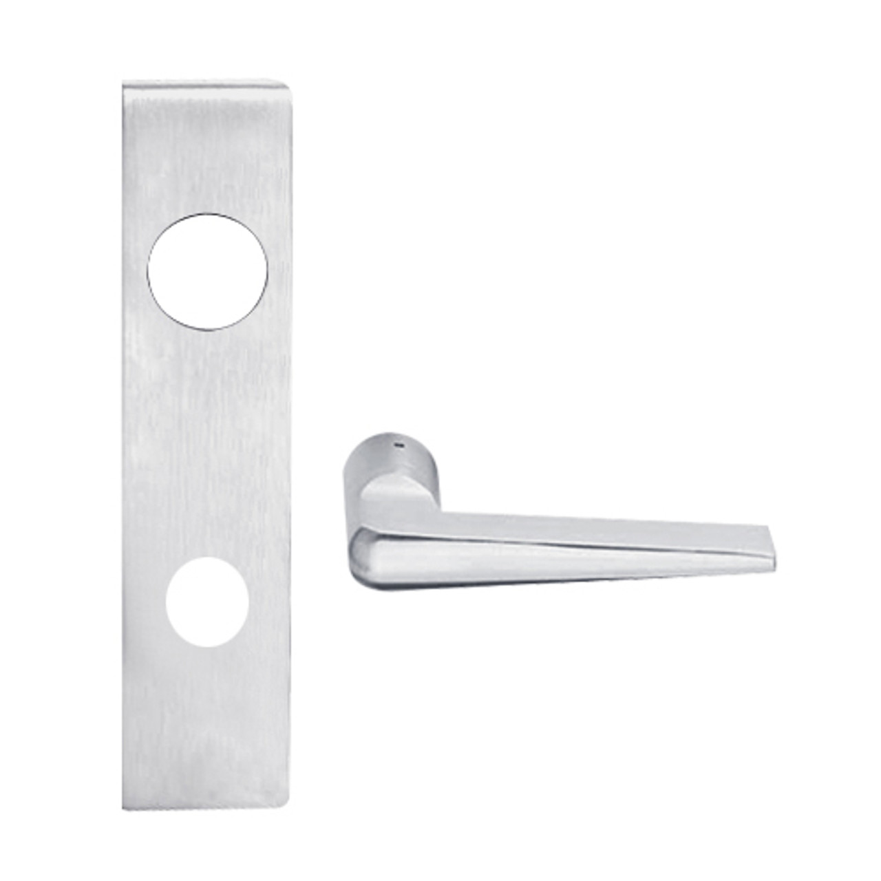L9070J-05L-626 Schlage L Series Classroom Commercial Mortise Lock with 05 Cast Lever Design Prepped for FSIC in Satin Chrome