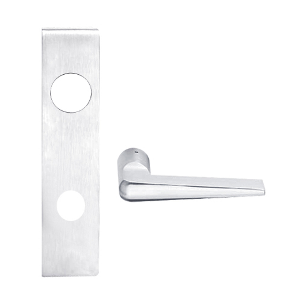 L9070J-05L-625 Schlage L Series Classroom Commercial Mortise Lock with 05 Cast Lever Design Prepped for FSIC in Bright Chrome