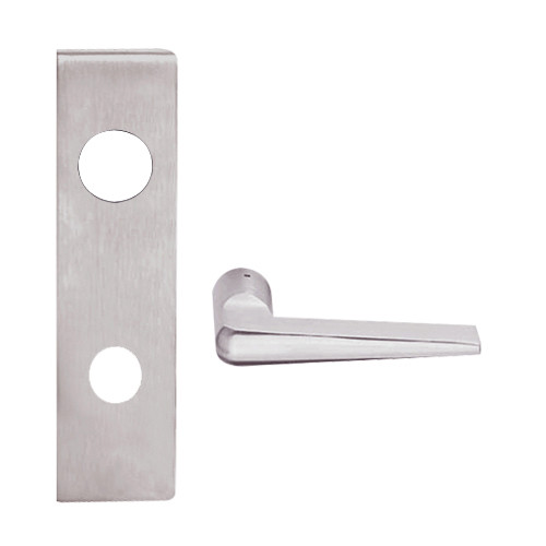 L9080J-05N-630 Schlage L Series Storeroom Commercial Mortise Lock with 05 Cast Lever Design Prepped for FSIC in Satin Stainless Steel