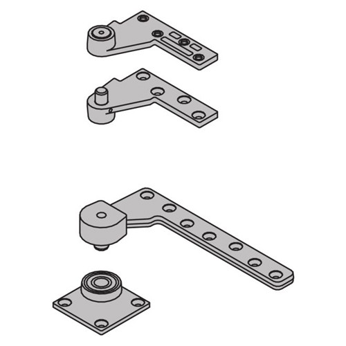 7244F-SET-US26D IVES Fire Rated 7244F 1-1/2" Offset Top & Bottom Pivot in Satin Chrome