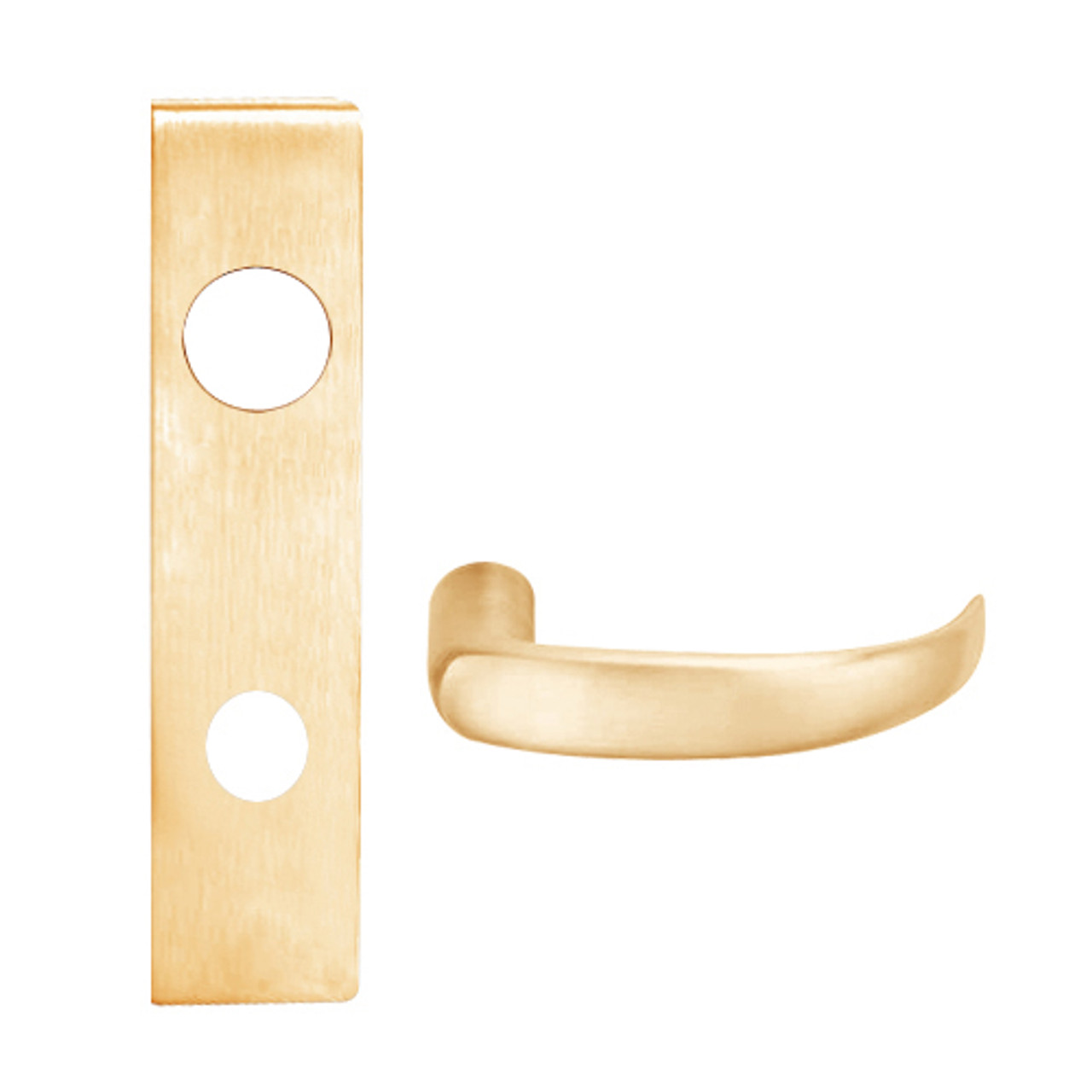 L9080J-17L-612 Schlage L Series Storeroom Commercial Mortise Lock with 17 Cast Lever Design Prepped for FSIC in Satin Bronze