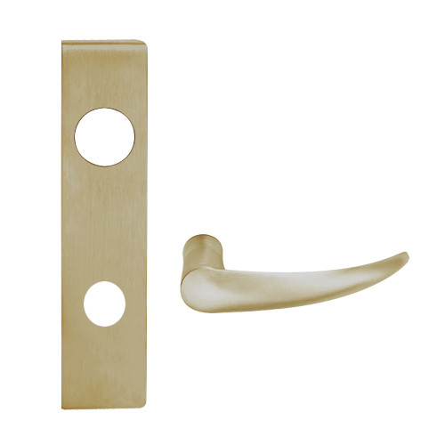 L9082L-OME-L-613 Schlage L Series Less Cylinder Institution Commercial Mortise Lock with Omega Lever Design in Oil Rubbed Bronze