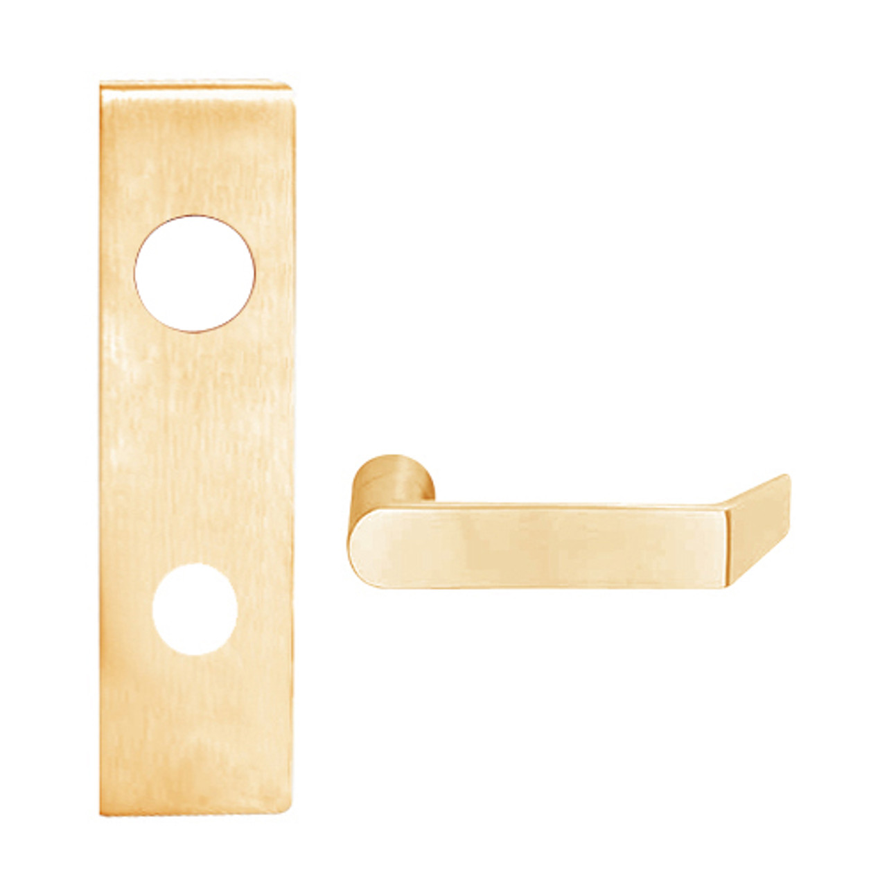 L9456BD-06N-612 Schlage L Series Corridor with Deadbolt Commercial Mortise Lock with 06 Cast Lever Design Prepped for SFIC in Satin Bronze
