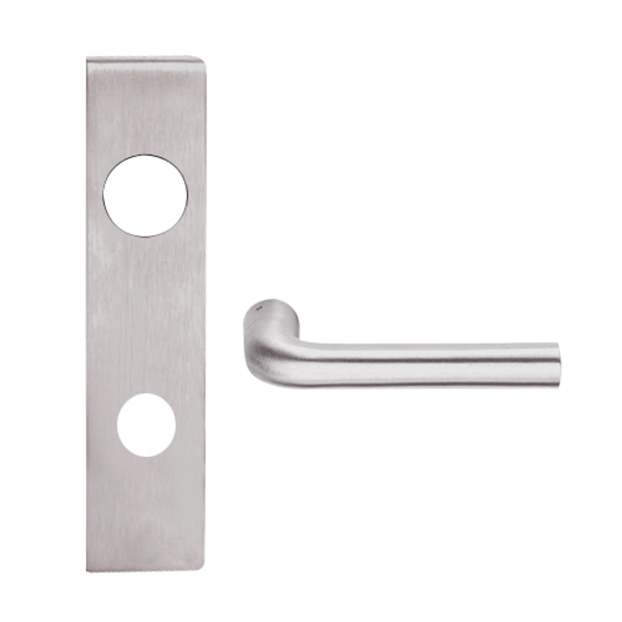 L9456BD-02L-630 Schlage L Series Corridor with Deadbolt Commercial Mortise Lock with 02 Cast Lever Design Prepped for SFIC in Satin Stainless Steel