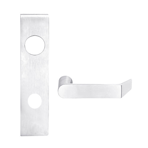 L9456BD-06L-625 Schlage L Series Corridor with Deadbolt Commercial Mortise Lock with 06 Cast Lever Design Prepped for SFIC in Bright Chrome