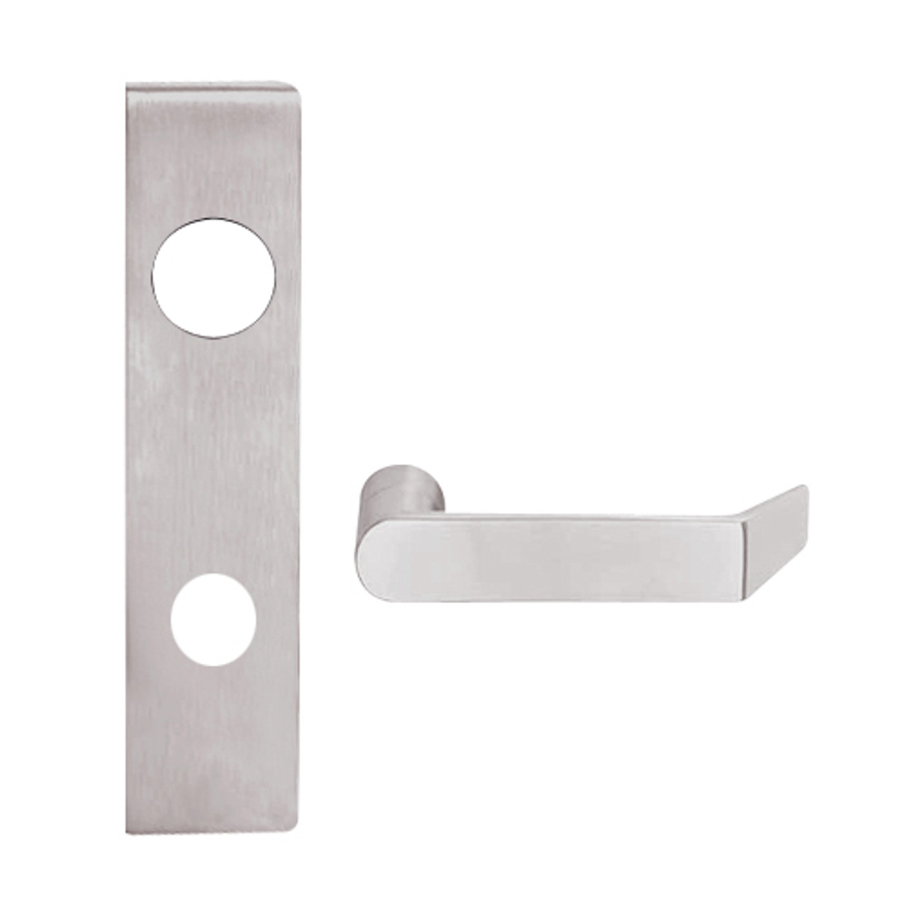 L9456BD-06L-630 Schlage L Series Corridor with Deadbolt Commercial Mortise Lock with 06 Cast Lever Design Prepped for SFIC in Satin Stainless Steel