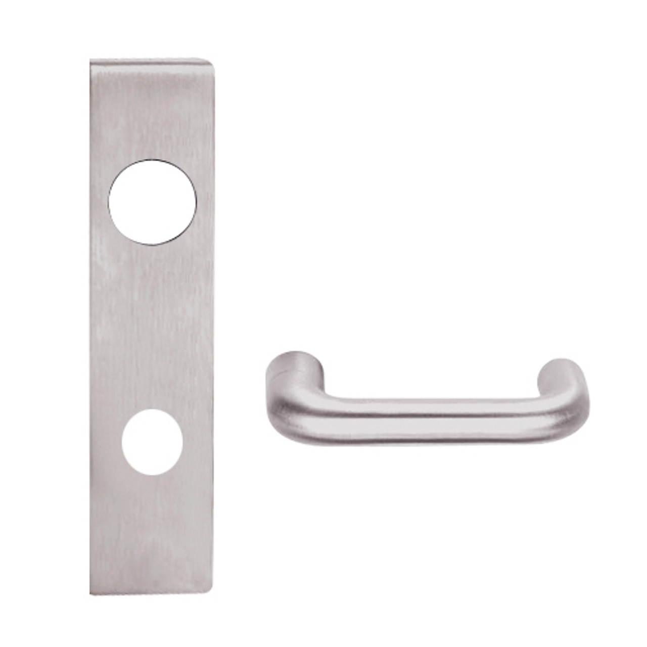 L9456J-03L-630 Schlage L Series Corridor with Deadbolt Commercial Mortise Lock with 03 Cast Lever Design Prepped for FSIC in Satin Stainless Steel