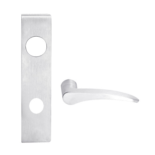 L9456J-12L-626-RH Schlage L Series Corridor with Deadbolt Commercial Mortise Lock with 12 Cast Lever Design Prepped for FSIC in Satin Chrome