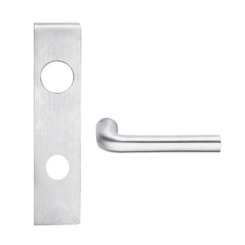 L9453J-02L-626 Schlage L Series Entrance with Deadbolt Commercial Mortise Lock with 02 Cast Lever Prepped for FSIC in Satin Chrome